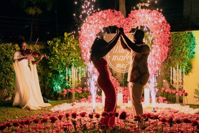 She said yes!